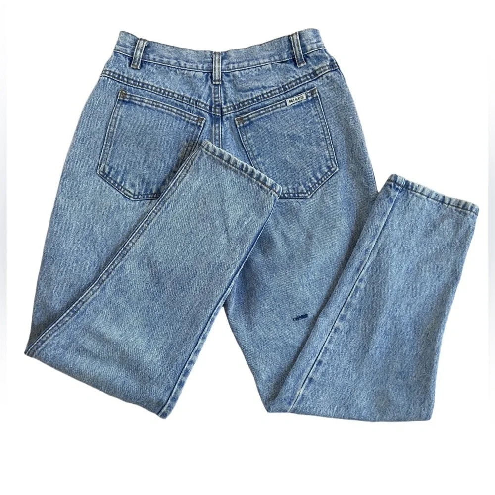 Vintage Bill Blass Jeans Women’s 8 petite High Rise Acid Wash Mom Tapered 90s
